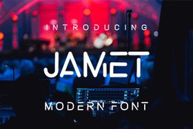 تصویر فونت مدرن Jamet 