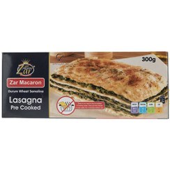 تصویر لازانیا پیش پخت زر ماکارون مقدار 300 گرم Zar Macaron Lasagna Pre Cooked 300g