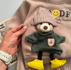 تصویر ست دوتیکه تدی سرمایی - لارج 