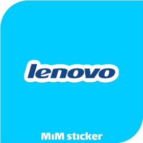 تصویر استیکر لوگو lenovo 