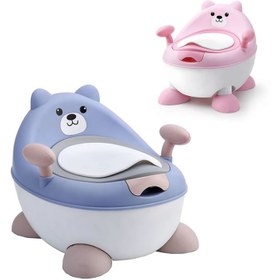 تصویر توالت فرنگی کودک مدل خرس مهربون 