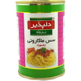 تصویر کنسرو سس ماکارونی و لازانیا با سویا و قارچ دلپذیر 400 گرم 