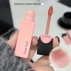 تصویر رژمایع قلب مشکی gege bear 