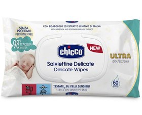 تصویر دستمال مرطوب آنتی باکتریال و ضد حساسیت کودک چیکو (ایتالیا) chicoo ا chicco chicco
