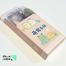 تصویر ست پرگار و نقاله و گونیا 