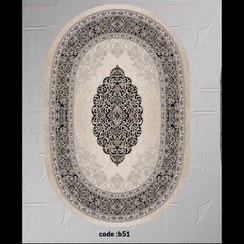 تصویر فرشینه مدل بیضی 2متر ی 