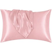 تصویر رو بالشی مدل ساتن ابریشمی کد N120 مجموعه دو عددی - بنفش 