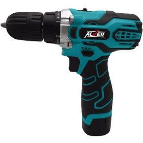 تصویر دریل پیچ گوشتی چکشی شارژی آلور 14 ولت مدل AV-2014 Cordless hammer drill Alver 14 volt