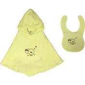 تصویر سرویس حوله نوزاد 2تکه برند سلین طرح ببعی 