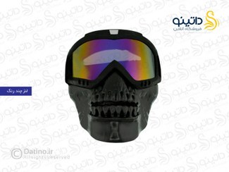 تصویر عینک موتور سواری | فیس SK B230 face glasses BLK jaune SK 230