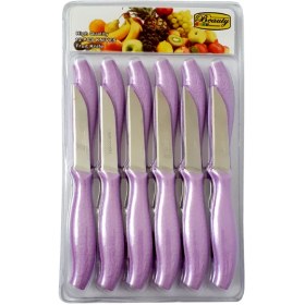 تصویر کارد میوه خوری بیوتی کد 6671 بسته 12 عددی Beauty fruit knife knife code 6671, 12-piece package