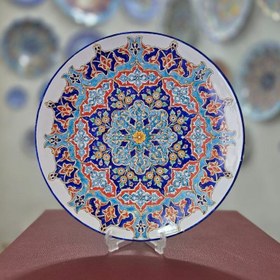 تصویر بشقاب میناکاری موتیف 