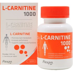 تصویر قرص ال کارنیتین 1000 میلی گرم فیشر فلکسان 30 عددی Fisher Flexan L Carnitine 1000 Mg 30 Tabs