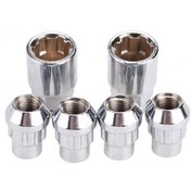 تصویر مهره چرخ و رینگ ضد سرقت خودرو چیکال مدل M-60 مناسب برای کیا اپتیما مجموعه 6 عددی 