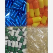 تصویر پوکه خالی کپسول (500 میل) ژلاتین 1000 عددی حلال 