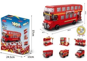 تصویر لگو‌ ۱۰۰۰ قطعه اتوبوس ۶ در یک آیتم ۸۸۵۷ 