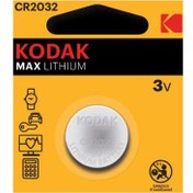 تصویر باتری سکه ای کداک مدل 2032 Battery KODAK MAX LITHIUM 2032