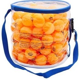 تصویر توپ پینگ پنگ نارنجی تنیس روی میز 3 ستاره 100 اسلازنگر Slazenger 