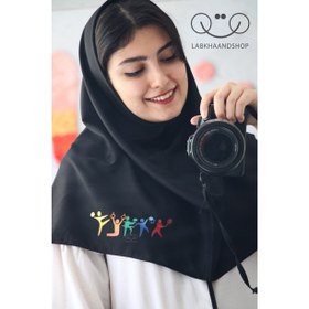 تصویر مقنعه طرح دار 