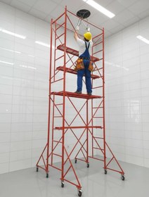 تصویر نردبان داربستی دیلمان صنعت مدل PE107 