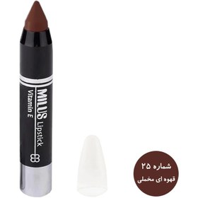 تصویر رژ لب مدادی پیچی میلوس حاوی ویتامین E - 25 Milus Lipstick Pencil