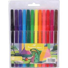 تصویر ماژیک نقاشی 12 رنگ اسکول مکس AF850 School Max AF850 12 Color Painting Marker