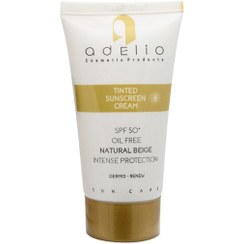 تصویر کرم ضد آفتاب رنگی فاقد چربی +adElio SPF 50 