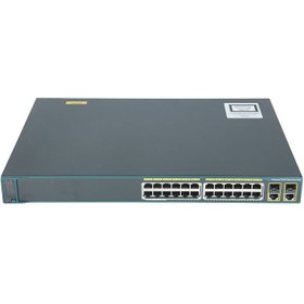 تصویر سوئیچ سیسکو مدل WS-C2960 + 24PC-L استوک Cisco WS-C2960 Plus 24PC-L 24Port PoE Switch Stock