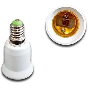 تصویر تبدیل لامپ E14 به E27 