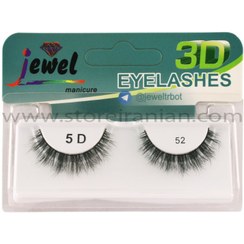 تصویر مژه مصنوعی پنج بعدی جیول شماره 52 Jewel 5D False Eyelashes No.52