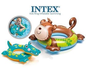 تصویر حلقه شنا کودک INTEX طرح حیوانات 