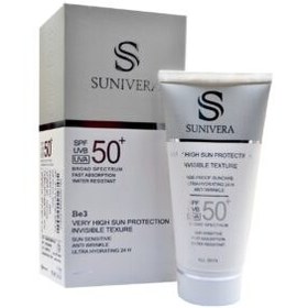 تصویر ضد آفتاب بی رنگ سانیورا spf50 اصلی 