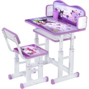 تصویر میز تحریر پرنسس،7 سایز ارتفاع، کیدکوا 