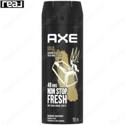 تصویر اسپری گلد با رایحه چوب عود 150 میل اکس Axe Gold OudWood Bodyspray 150