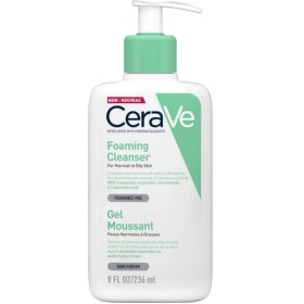 تصویر فوم شستشوی صورت سراوی مخصوص پوست نرمال تا چرب - 236 میل Cerave Foaming Cleanser 236 ml