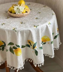 تصویر رومیزی ضد لک مخمل کوبیده tablecloth