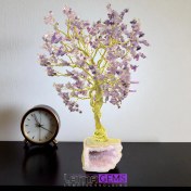 تصویر درخت زندگی آمیتیست بر بستر آمیتیست 