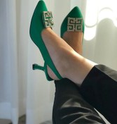 تصویر کفش زنانه پاشنه بلند جولی رنگ مشکی سایز ۳۶ 