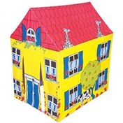 تصویر چادر بازی کودک بست وی مدل 52007 طرح کلبه و حیوانات جنگل 