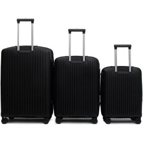 تصویر ست چمدان هیروس مدل 009 مشکی Heros Luggage Set Model 009 Black
