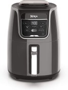 تصویر Ninja AF150AMZ Air Fryer XL, 5.5 Qt. ظرفیتی که می‌تواند با هوا سرخ‌کرده، برشته شده در هوا، پخت، گرم کردن و آب‌گیری، با قابلیت شستشو در ماشین ظرفشویی، سبد نچسب و بشقاب کریسپر و راهنمای دستور غذا با الهام از سرآشپز، خاکستری 