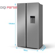 تصویر یخچال و فریزر ساید بای ساید ایکس ویژن مدل TS665 