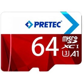 تصویر رم میکرو 64 گیگ با خشاب PRETEC 100M/S 667X 