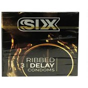 تصویر کاندوم مدل ریببد دیلی سیکس 3 عددی اورجینال ا Ribbed Delay Condoms six 3 pcs Ribbed Delay Condoms six 3 pcs