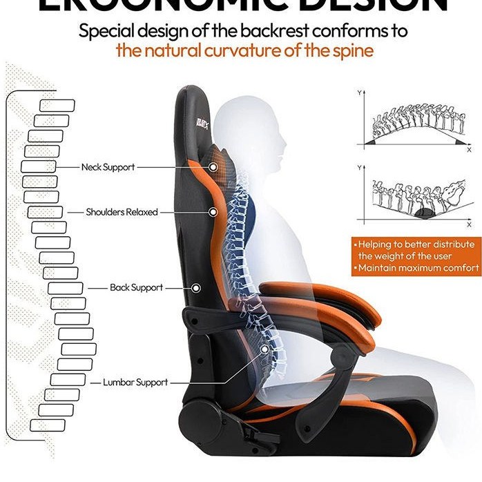 Dowinx gaming chair ergonomic best sale racing style