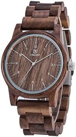 تصویر دیده بان چوبی، BIOSTON شیک چوب طبیعی دستباف طراحی دستبند 40mm Unisex آنالوگ کوارتز دانه های چوبی گاه به گاه WristWatches 