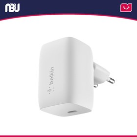 تصویر شارژر دیواری بلکین مدل WCH002vf توان 60 وات Belkin WCH002vf BoostCharge 60W USB-C PD GaN Wall Charger