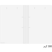 تصویر پوشه مقوایی خط دار سفید 300 گرم بسته 100 عددی 