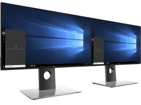 تصویر مانیتور استوک دل 24 اینچ پنل IPS فرم لس مدل U2417H dell stock monitor model U2417H