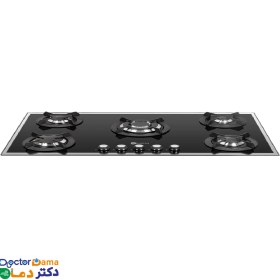 تصویر اجاق گاز شیشه ای ۵ شعله درسا مدل DG2110-5M Dorsa Glass Hob Model DG2110-5M